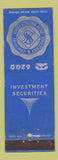 Matchbook Cover - Sweeney Investment Securities New Britain CT