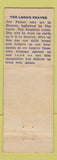 Matchbook Cover - Economy Cleaner and Tailor Racine WI