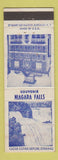 Matchbook Cover - Niagara Falls NY Tourism Museum Souvenir