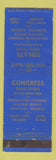 Matchbook Cover - Senat Drug Store Congress Philadelphia?
