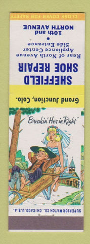 Matchbook Cover - Sheffield Shoe Repair Grand Junction Colorado hillbilly