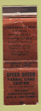 Matchbook Cover - Speed Queen Fabric Care Center  WEAR