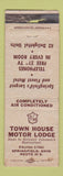 Matchbook Cover - Town House Motor Lodge Springfield OH POOR STRIKER