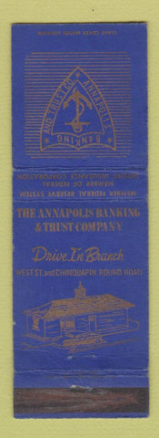 Matchbook Cover - Annapolis Banking and Trust Company MD