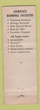 Matchbook Cover - Annapolis Banking and Trust Company MD
