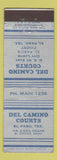 Matchbook Cover - Del Camino Courts Motel El Paso TX