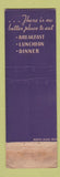 Matchbook Cover - North Shore Hotel Evanston IL