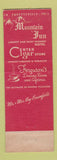 Matchbook Cover - Mountain Inn Ferguson's Cafeteria Fayetteville AR