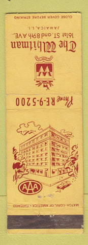 Matchbook Cover - The Whitman Jamaica LI NY