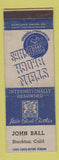 Matchbook Cover - Stein Bloch Men's Clothes John Ball Stockton CA