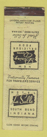 Matchbook Cover - Hotel LaSalle South Bend IN WEAR