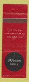 Matchbook Cover - Judson Grill New York City