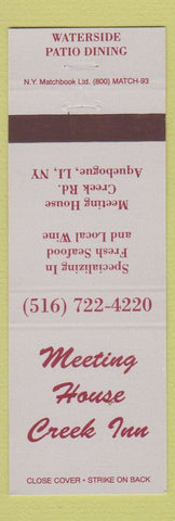Matchbook Cover - Meeting House Creek Inn Aquebogue LI NY