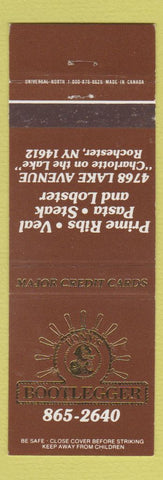Matchbook Cover - Bootlegger Restaurant Rochester NY