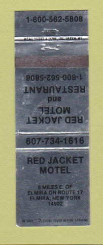 Matchbook Cover - Red Jacket Motel Elmira NY
