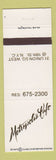 Matchbook Cover - Metropolis Cafe New York City