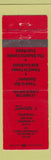 Matchbook Cover - Sholette's Steak House Watertown NY