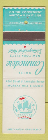 Matchbook Cover - Hotel Commodore New York City