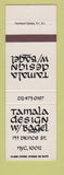 Matchbook Cover - Tamala Design with Bagel New York City