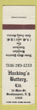 Matchbook Cover - Hacking's Buttery Southampton NY