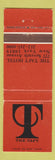 Matchbook Cover - The Taft Hotel New York City