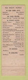 Matchbook Cover - De Witt Clinton Hotel Albany NY Knott