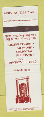 Matchbook Cover - Parc Ci Cafe Loudonville NY