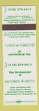 Matchbook Cover - Brunswick Greens Restaurant Brunswick NY