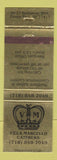 Matchbook Cover - Villa Marcello Caterers Ozone Park NY