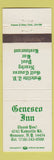 Matchbook Cover - Geneseo Inn NY