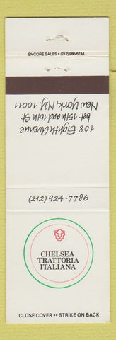 Matchbook Cover - Chelsea Trattoria Italiana New York City