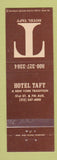 Matchbook Cover - Hotel Taft New York City