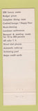 Matchbook Cover - Marco Polo Budget Inn Syracuse NY