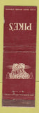 Matchbook Cover - Pike's Restaurant Chicago? WEAR