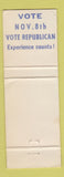 Matchbook Cover - Richard Nixon For President Lodge WEAR