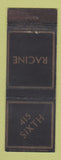Matchbook Cover - 415 Sixth Racine WI?