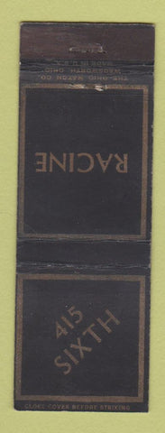 Matchbook Cover - 415 Sixth Racine WI?