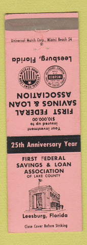 Matchbook Cover - First Federal Savings and Loan Leesburg FL