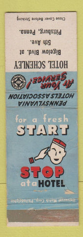 Matchbook Cover - Hotel Schenley Pittsburgh PA WEAR