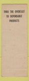Matchbook Cover - Paul Dougherty Metal Coating ADVANCE SAMPLE WEAR