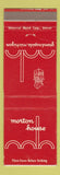 Matchbook Cover - Morton House Grand Rapids MI