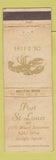 Matchbook Cover - Port St Louis Restaurant MO WEAR