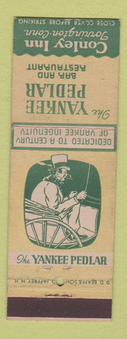 Matchbook Cover - The Yankee Pedlar Restaurant Conley Inn Torrington CT DD Bean
