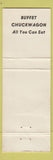 Matchbook Cover - Roy's Pancake Corral Chuckwagon WEAR