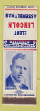 Matchbook Cover - Lincoln For Assemblyman Election