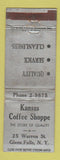 Matchbook Cover - Kansas Coffee Shoppe Glens Falls NY WRON