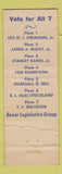 Matchbook Cover - Tom Roberson State Rep Election Bexar County WEAR