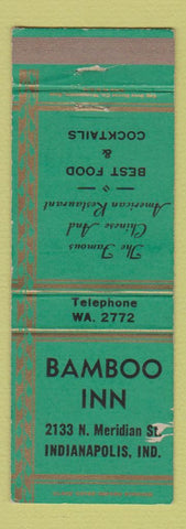Matchbook Cover - Bamboo Inn Indianapolis IN