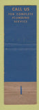 Matchbook Cover - Crane Water Heaters Wilmer Burdick