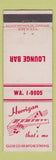 Matchbook Cover - Horrigan Lounge Bar WEAR